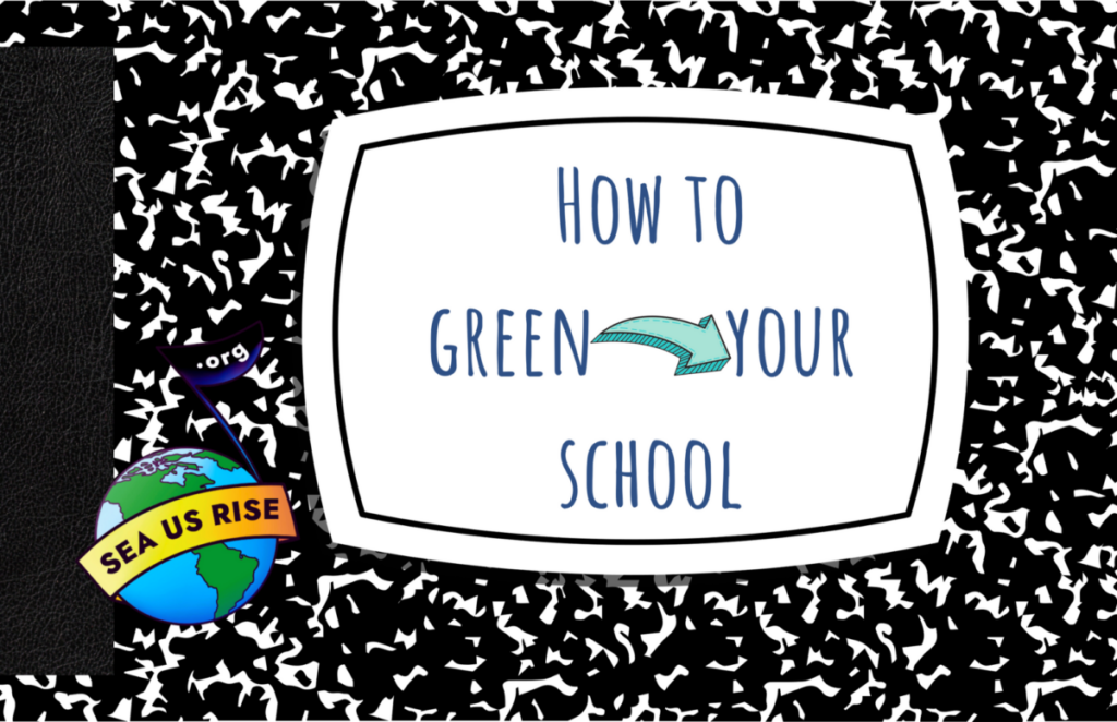 school book cover titled How to Green Your Schools
